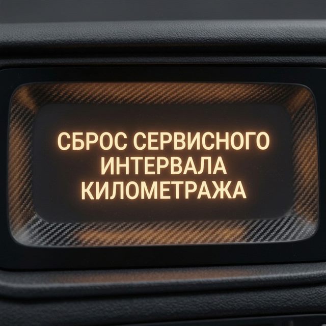 Сброс сервисного интервала